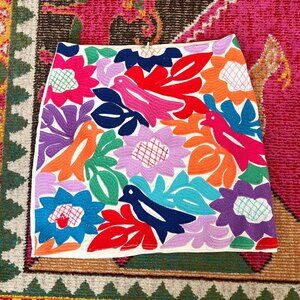 J. Marie Maya Colorful Otomi Skirt Size Medium
